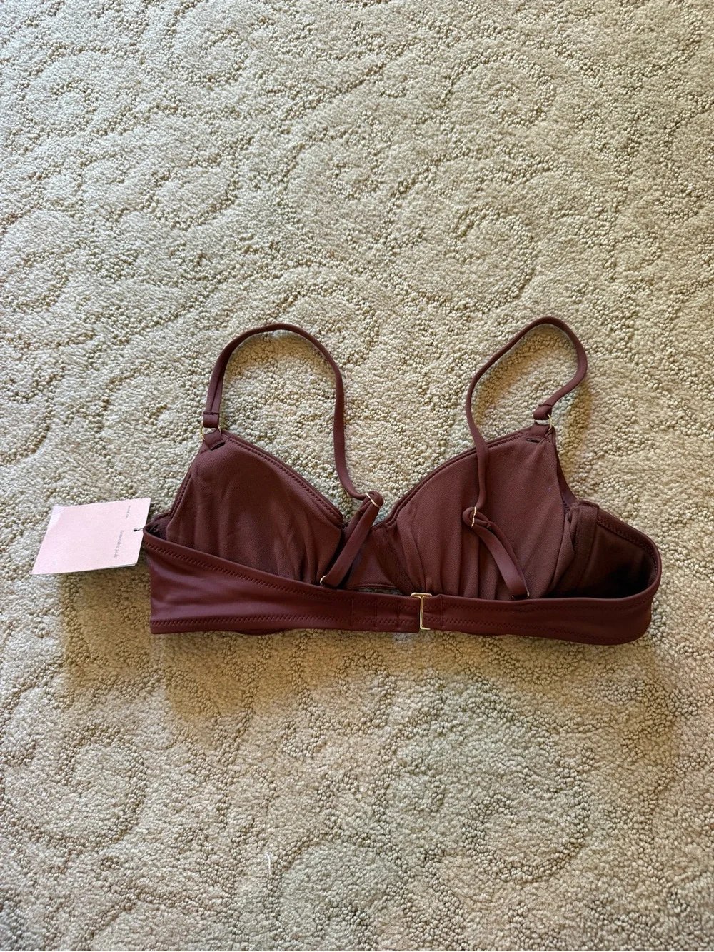 Shade & Shore Mauve-Brown Underwire Bikini Top